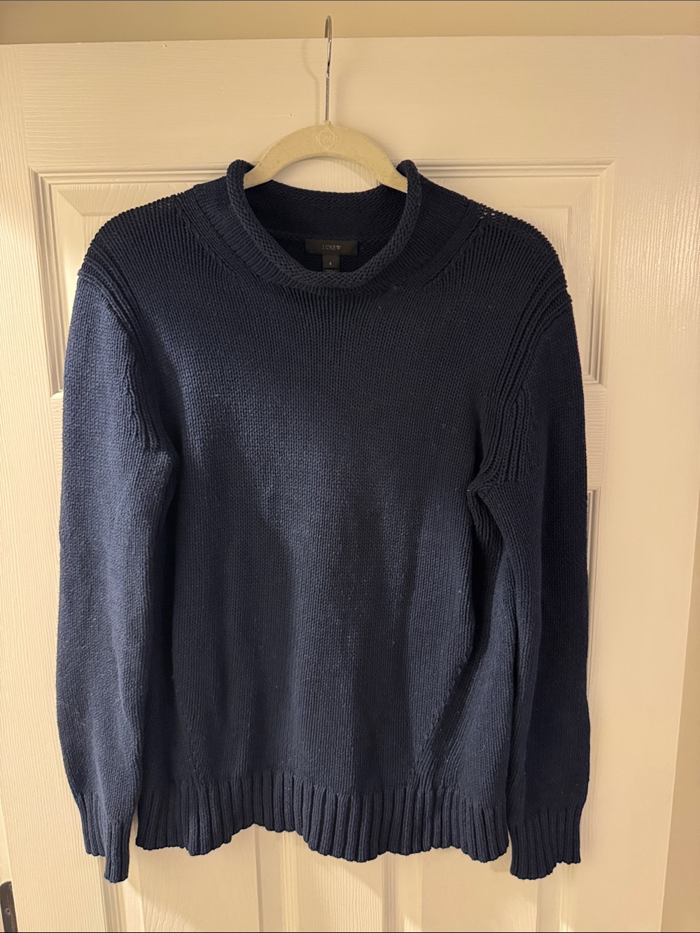 J. Crew Navy Cowl Neck Sweater